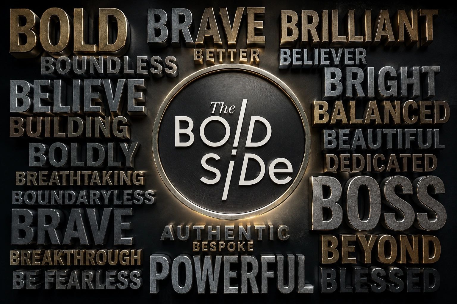 The Bold Side brand values — Bold, Boundless, Believe, Breakthrough, Brilliant
