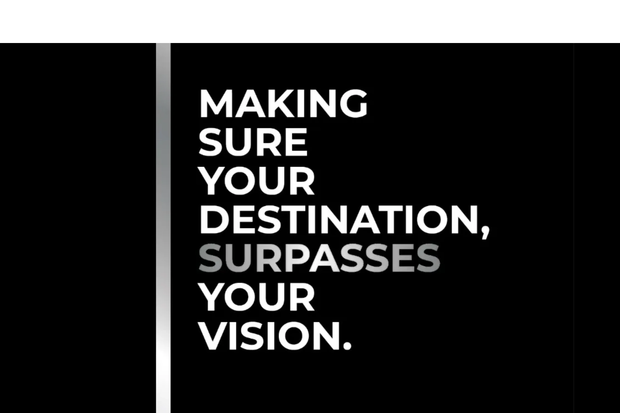 Motivational vision board